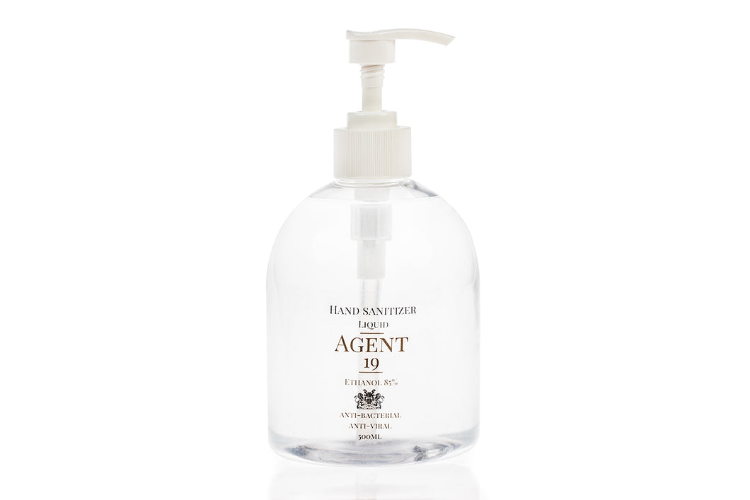 Agent 19 - Hospital Grade - Anti Bacterial Ethanol Hand Sanitizer Liquid - 500 ml