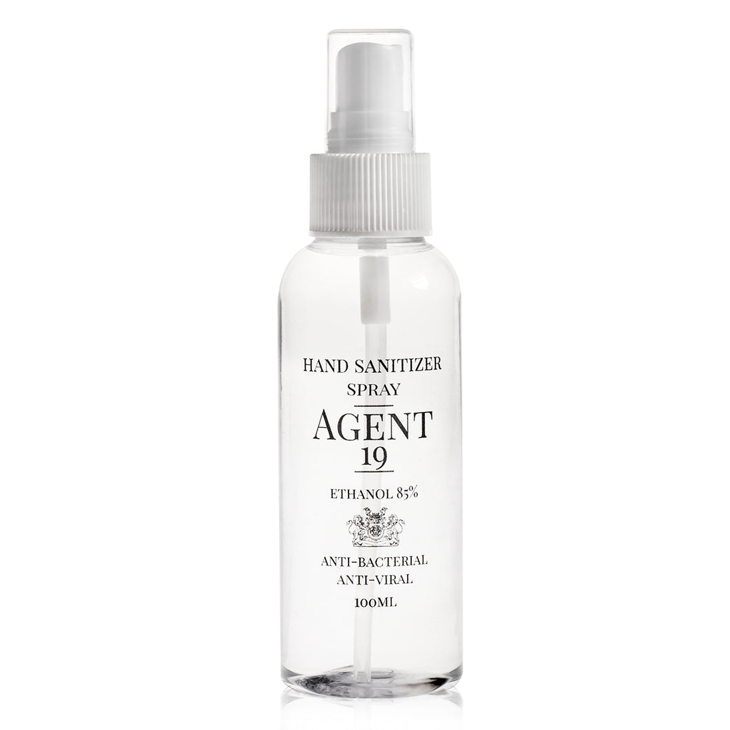 Agent 19 - Hospital Grade - Anti Bacterial Ethanol Hand Sanitizer Liquid - 100 ml Spray